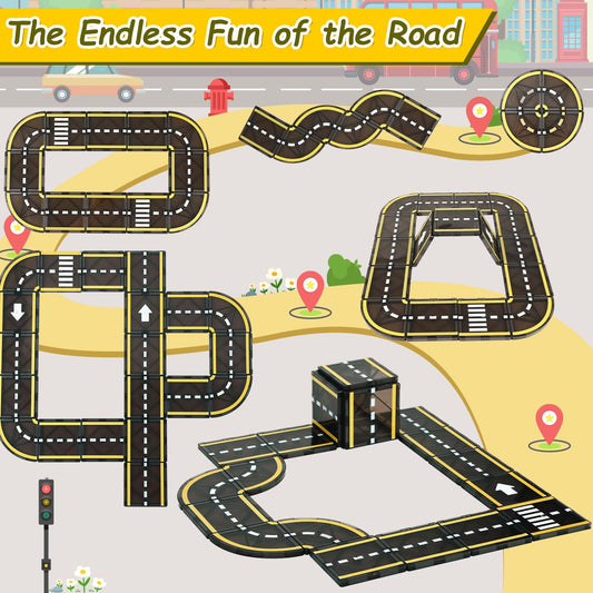 BENOKER magnetic road pieces foster creative problem solving during play