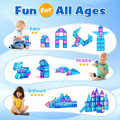 BENOKER magnetic tiles promote screen-free family bonding through hands-on creativity.