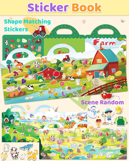 Benresive animal theme stickers spark word recognition through playful exploration