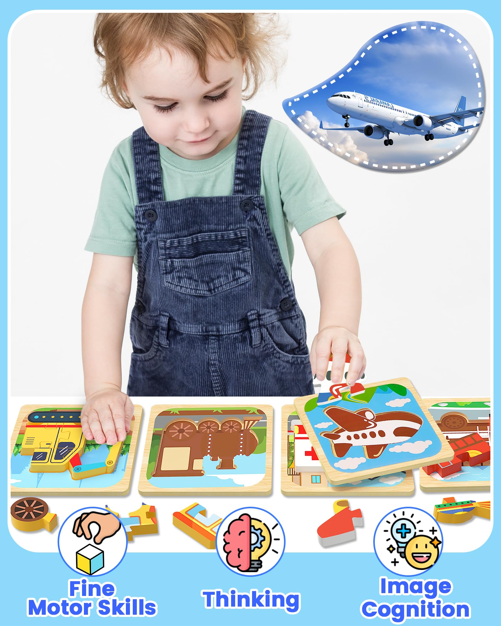 Benresive puzzle pieces in hand boost hand eye coordination