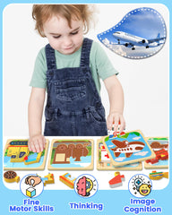 Benresive puzzle pieces in hand boost hand eye coordination