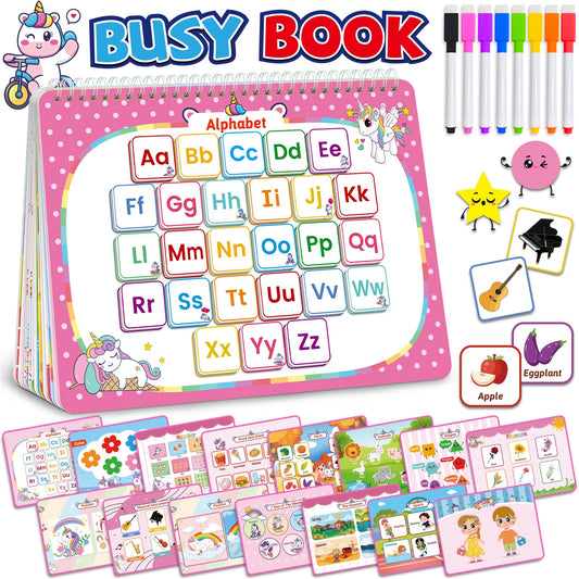 Benresive Montessori Busy Book cover with colorful activities for toddlers.