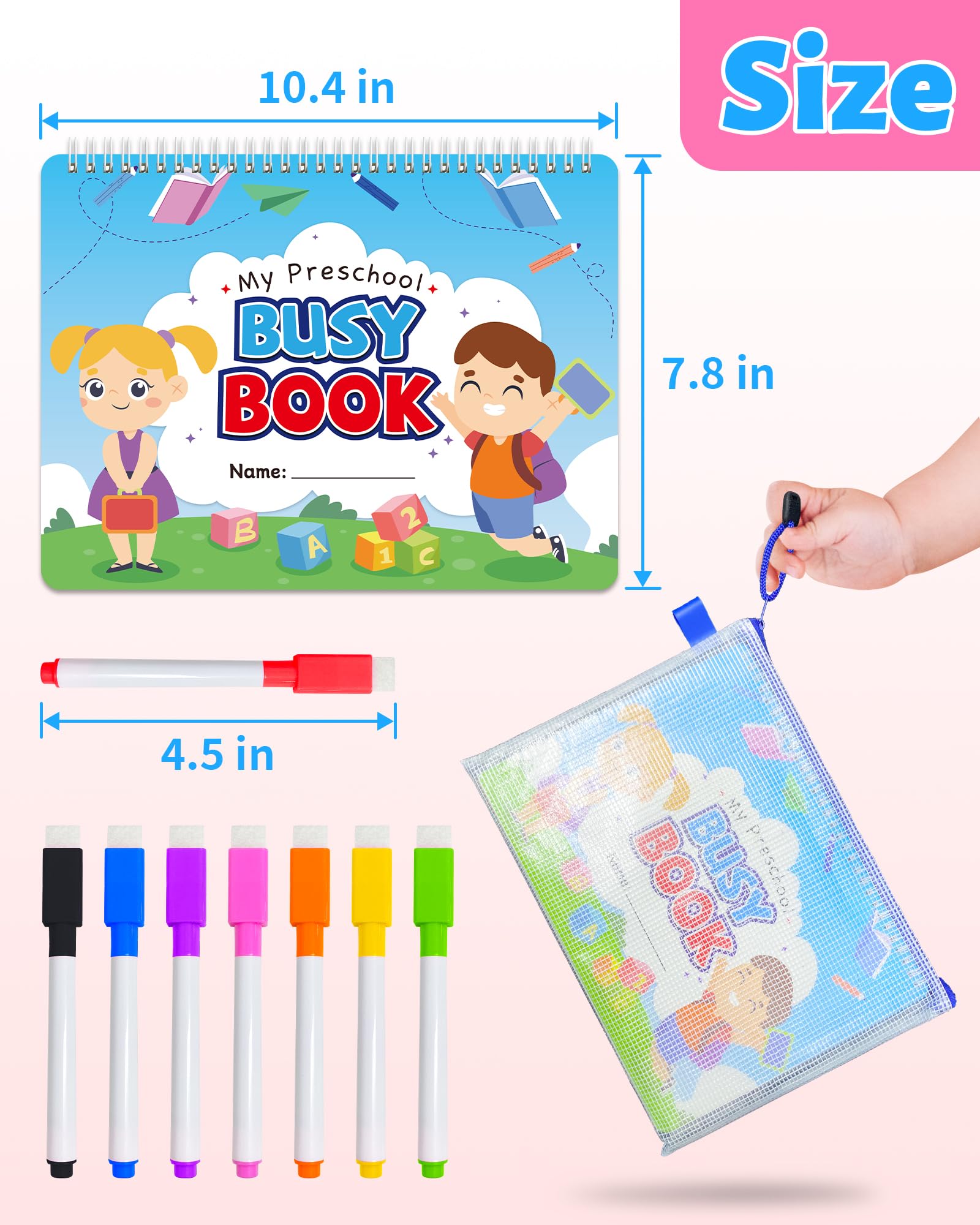 Benresive Busy Book safety-certified materials ensure durable, child-friendly learning moments.