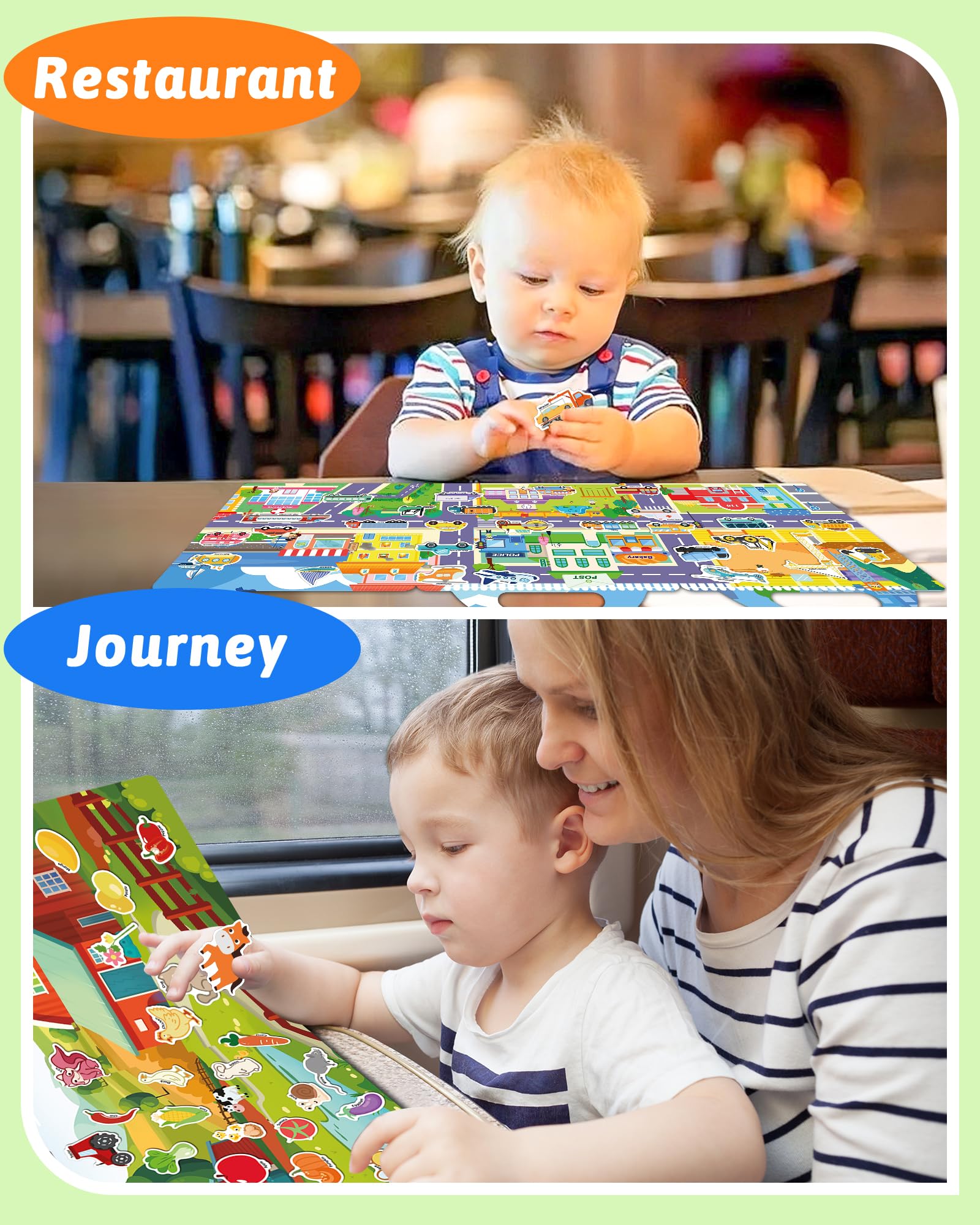Benresive farm stickers invite creative stories during playtime