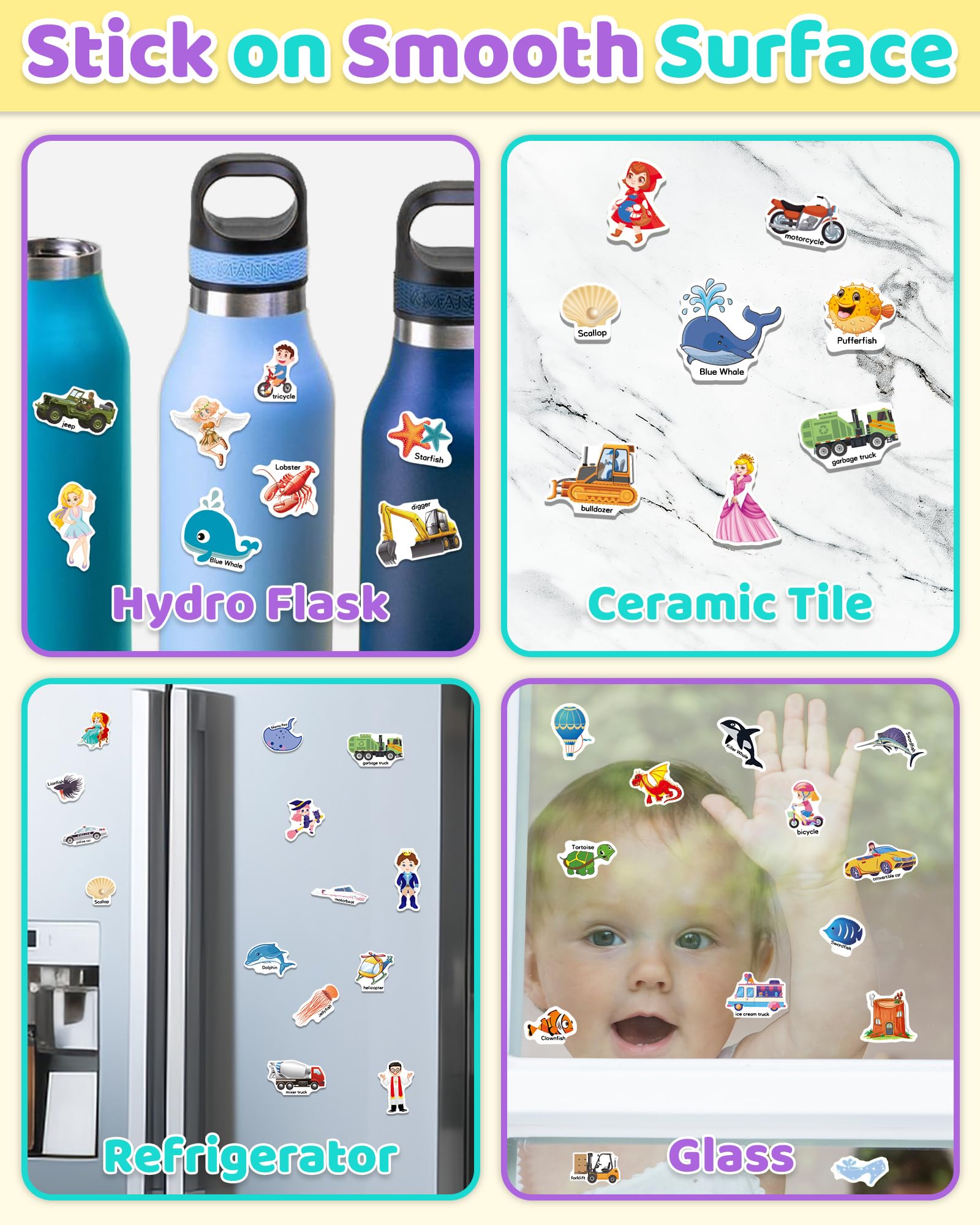 Benresive Portable Sticker Book with handle for easy carry.