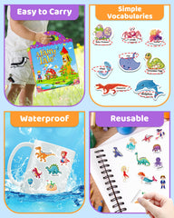 Benresive sticker book portable handle highlighting easy carry for travel and outings