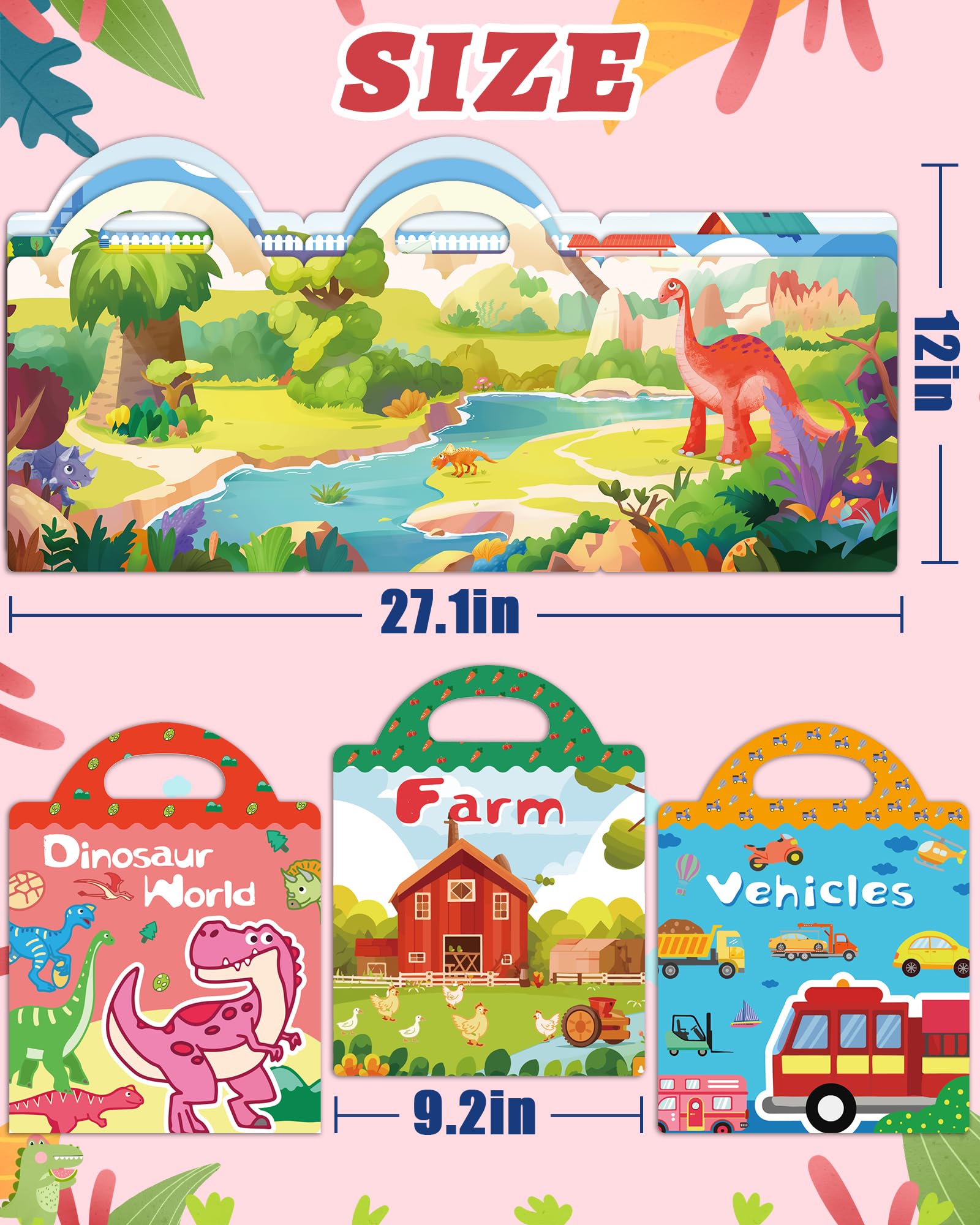 Benresive sticker book provides screen-free, imaginative fun