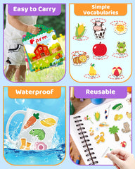 Benresive sticker book with storage pocket keeps stickers organized