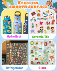 Benresive toddler sticker book with portable handle for on-the-go creativity.