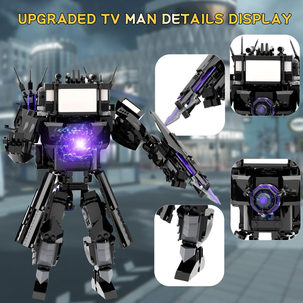 Bentex upgraded cameraman speakerman model highlighting detailed features for display