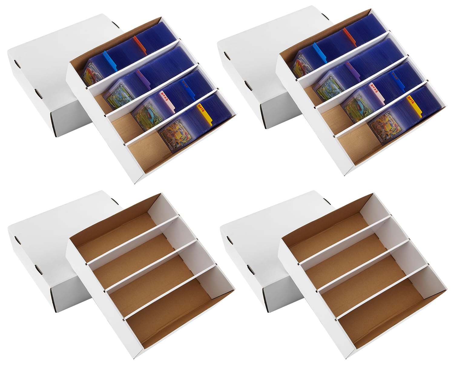 Bentoward four pack sports card boxes protect and organize your collection.