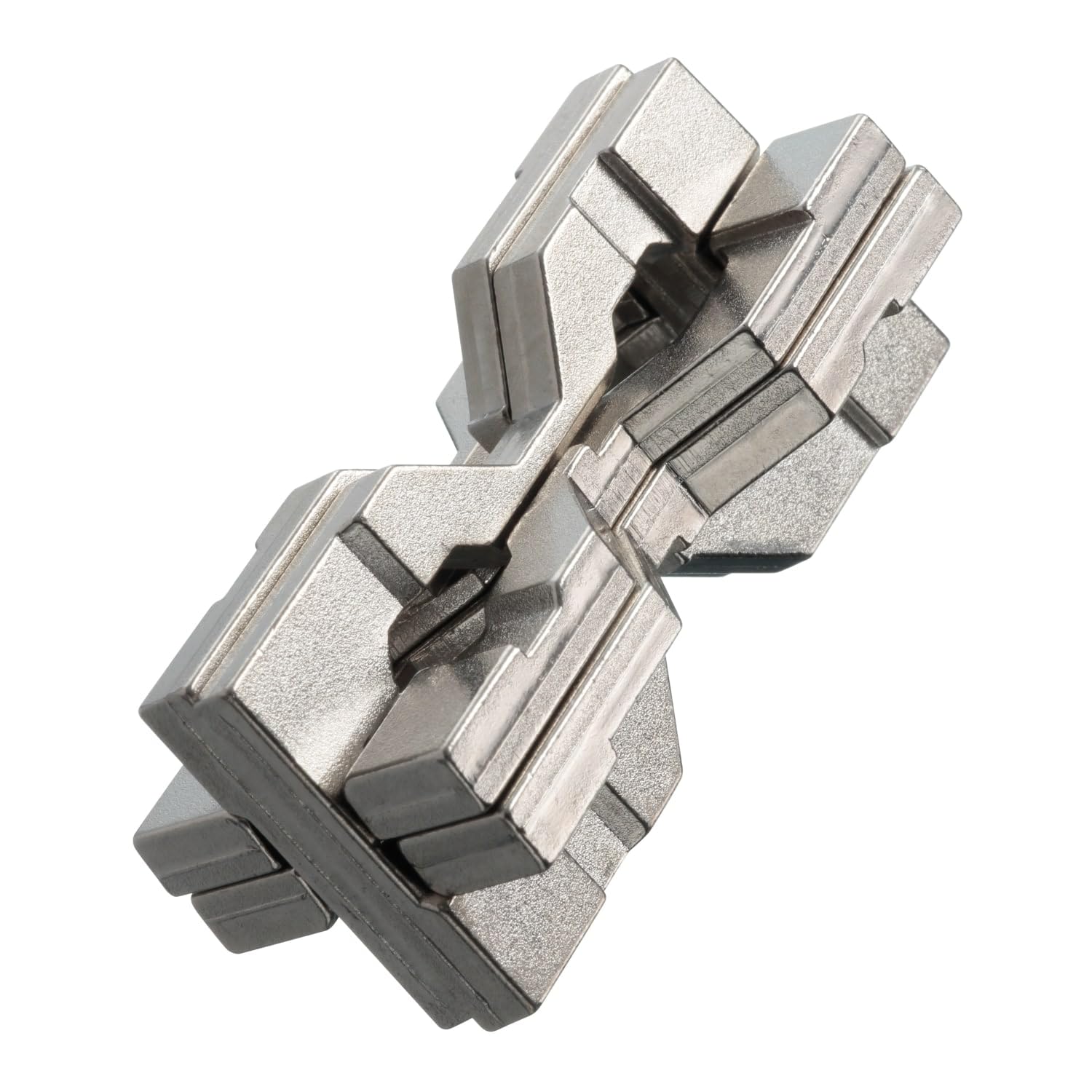 BePuzzled Hourglass Hanayama puzzle side view showing compact form for on-the-go play