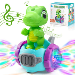 Beria dinosaur robot car front view with friendly design and easy grip.