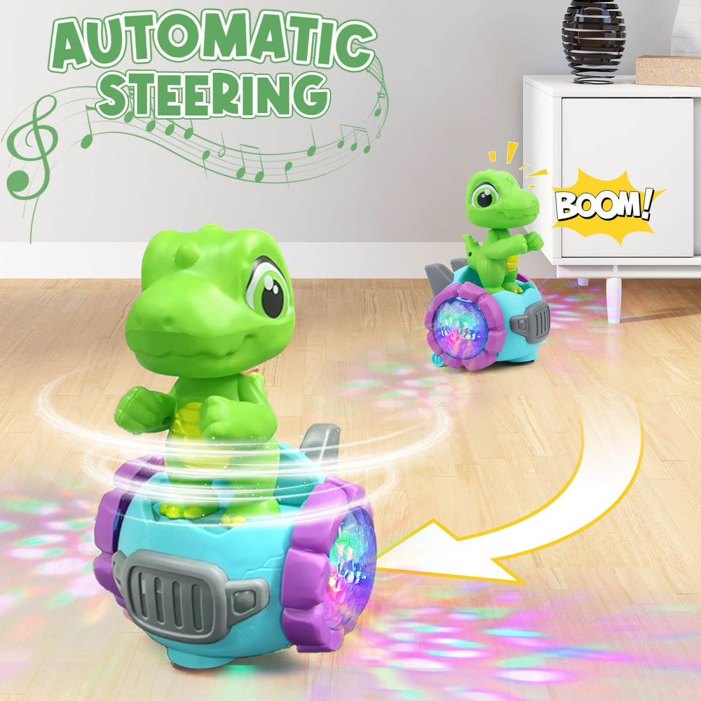 Beria dinosaur robot car side view showing durable materials for active play.