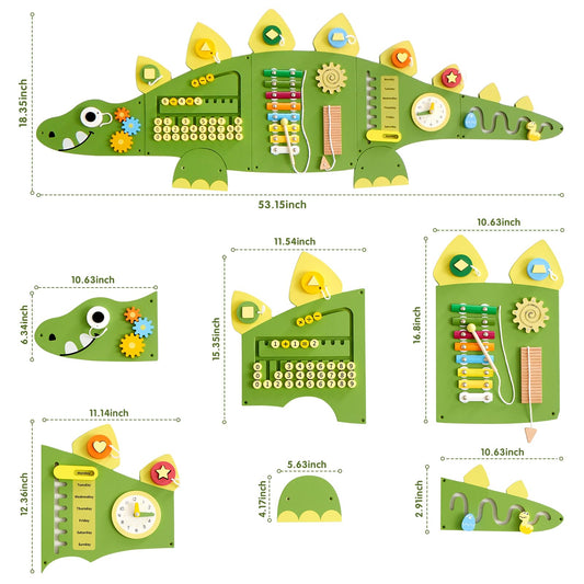 Beright Dinosaur Wall Panel Addition Board supports early math and counting practice.