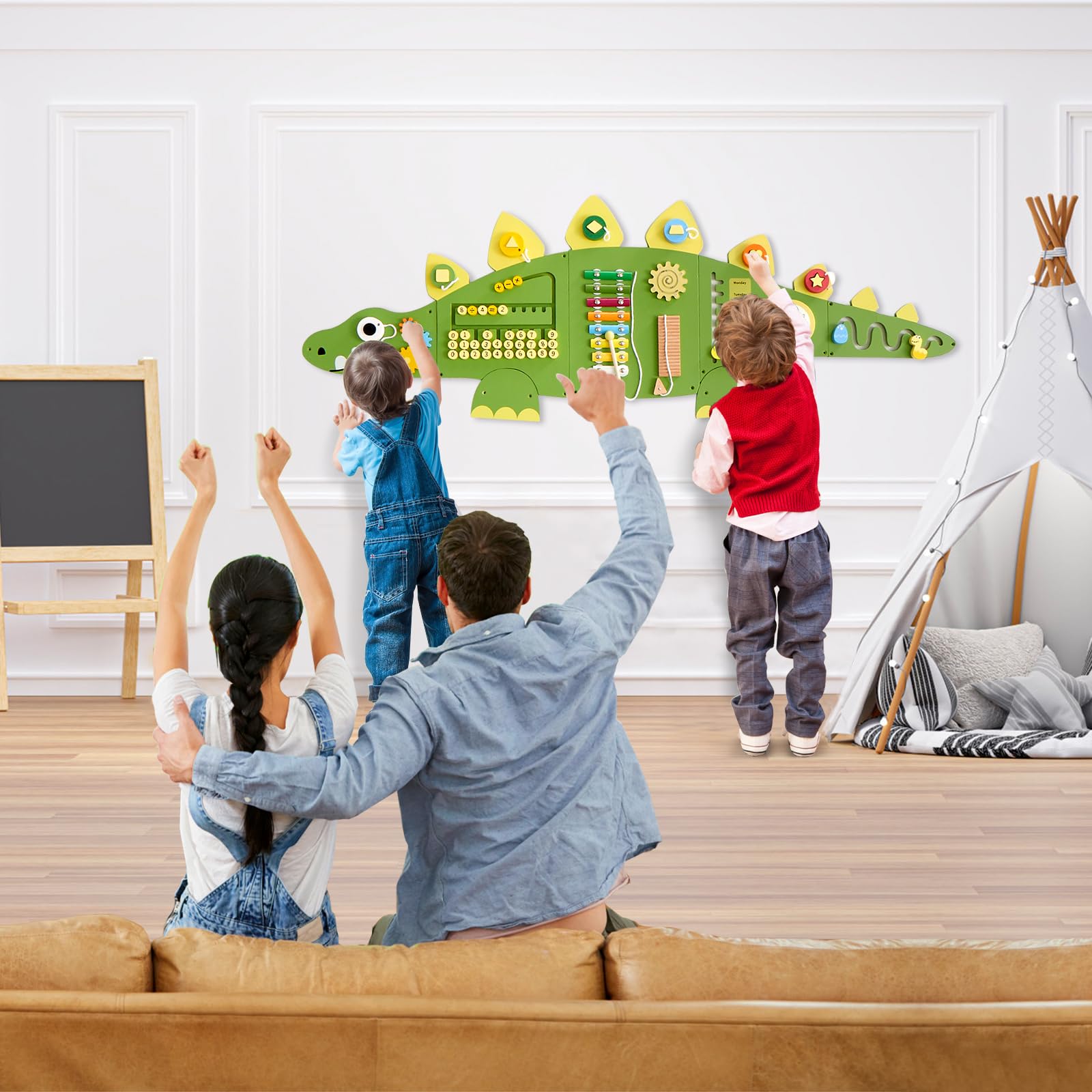 Beright Dinosaur Wall Panel STEM Learning inspires curiosity and cognitive growth.