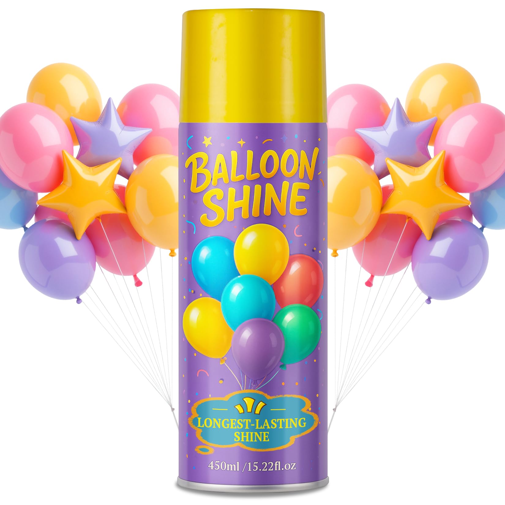 BERIOVE balloon shine spray bottle delivers instant gloss on balloons