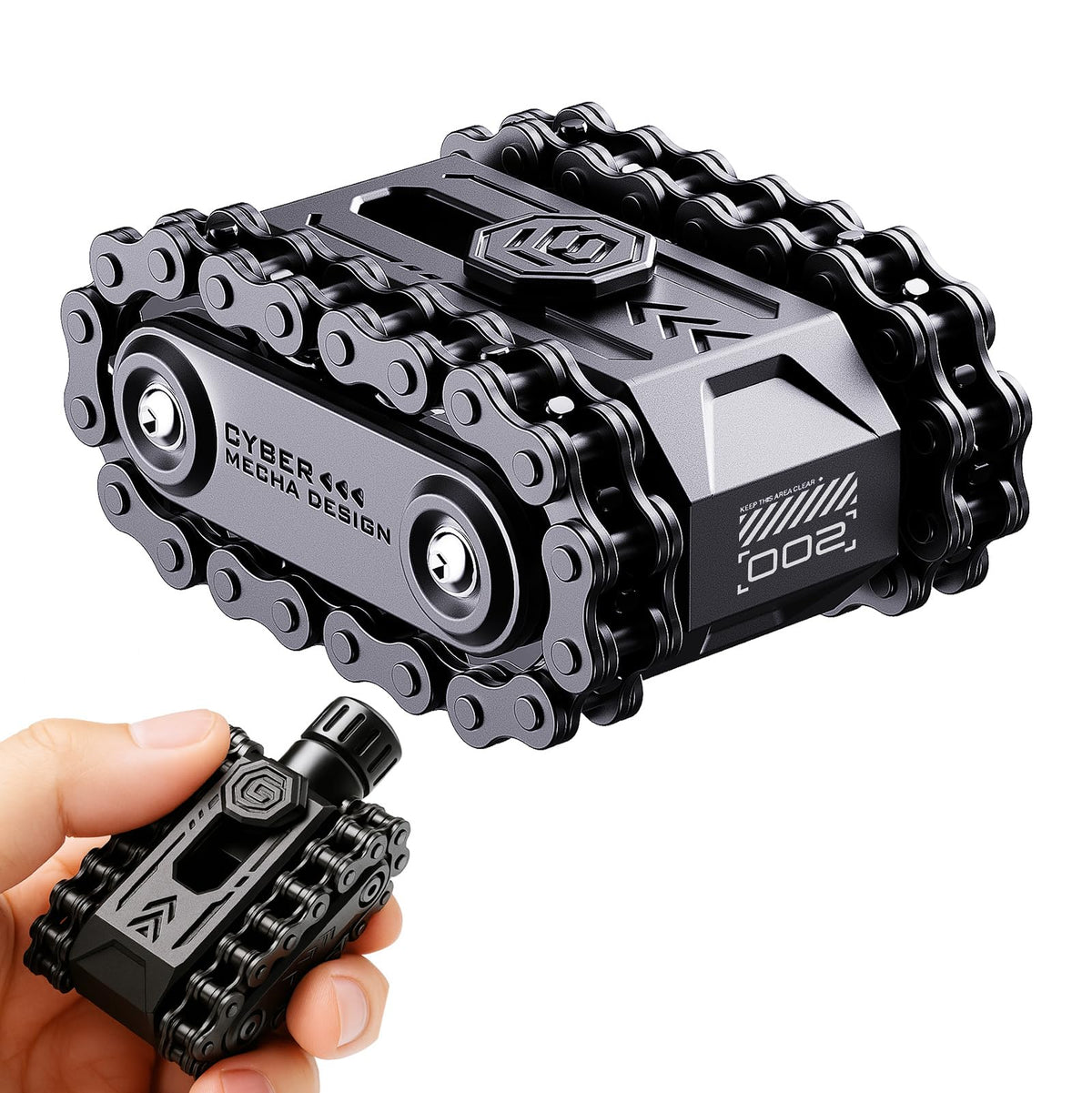Berotok 4-in-1 fidget slider in use, focused spin for productivity