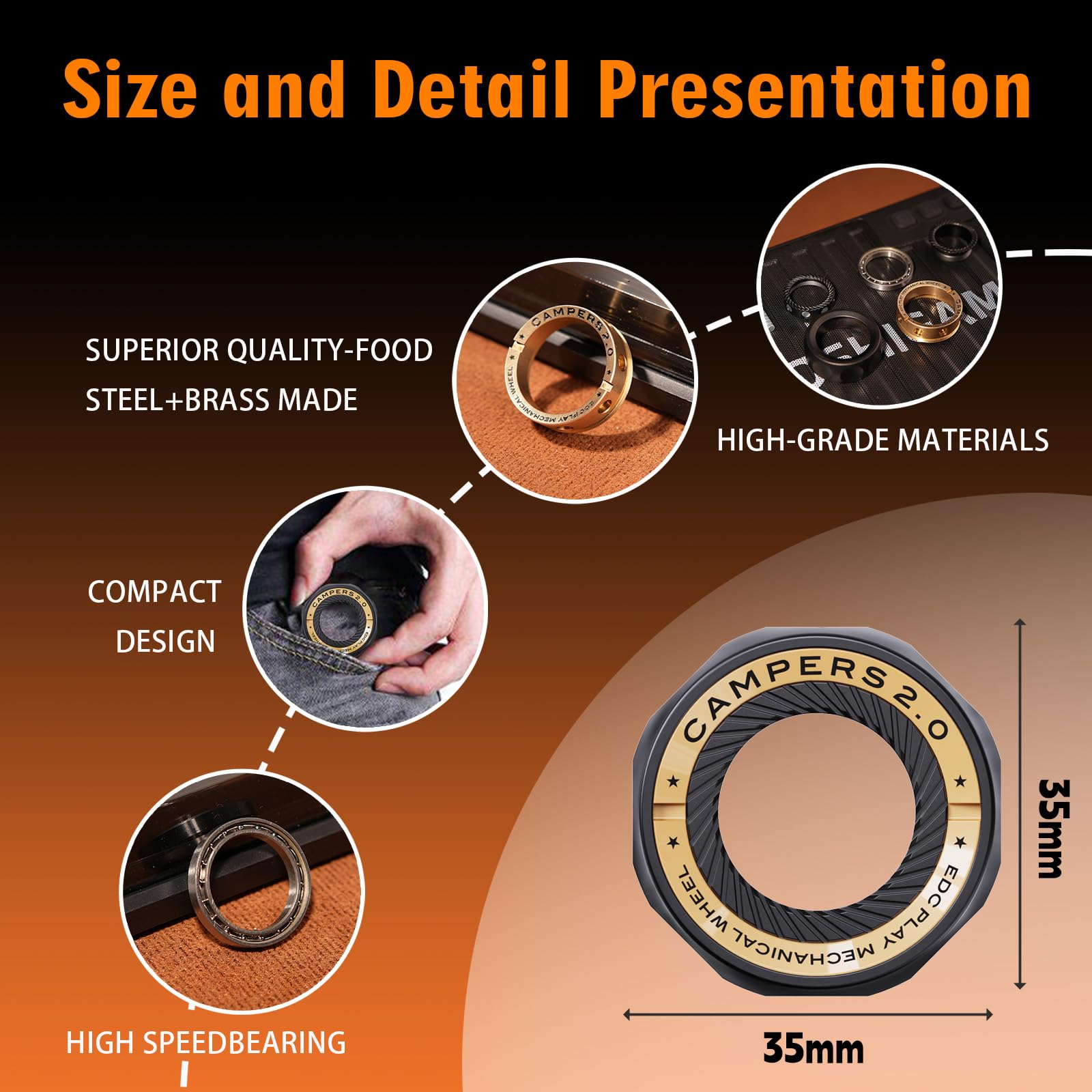 Berotok closeup details highlight material quality and magnet slots.