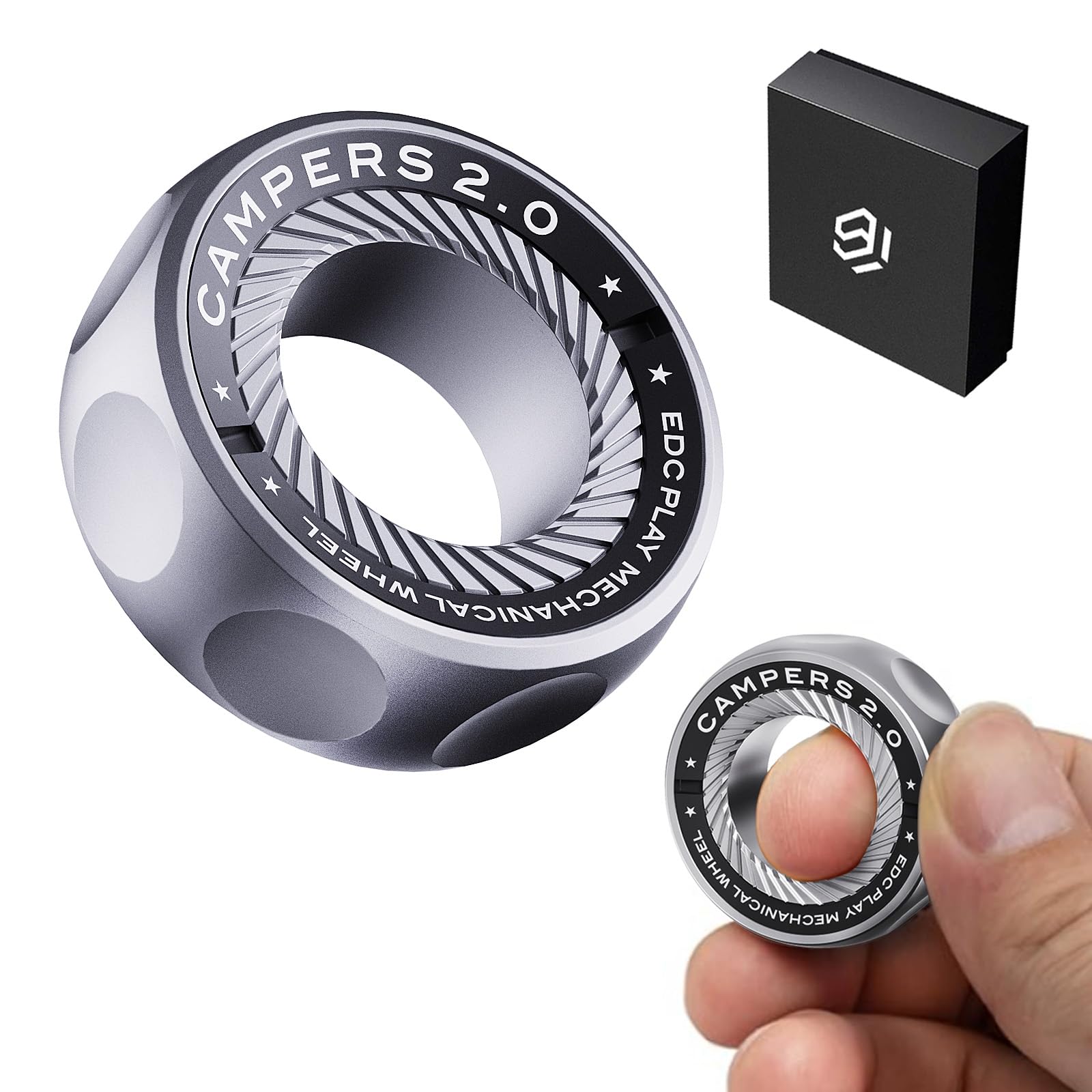 Berotok magnetic fidget ring designed for daily stress relief and tactile comfort