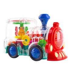 Berry President transparent gear-train in dark blue showing internal gears for curious minds.