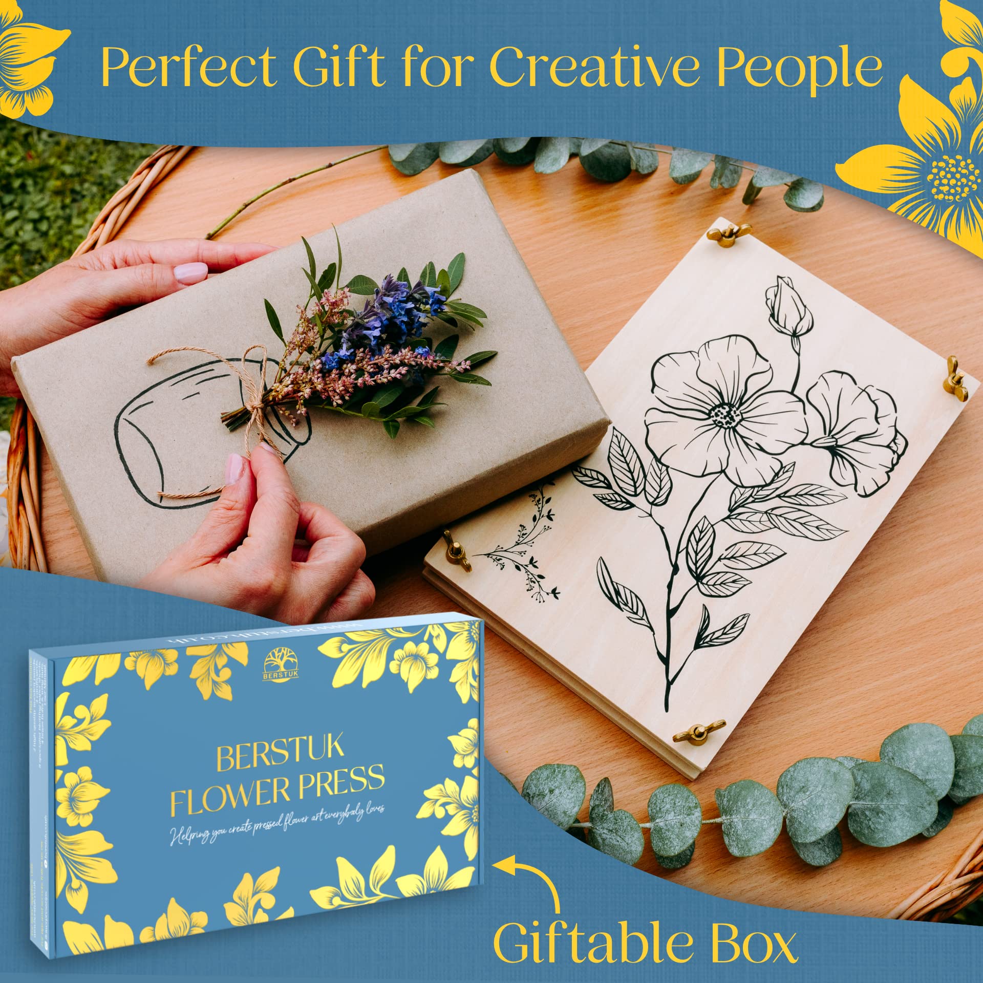 Berstuk community inspiration for flower pressing tips and projects