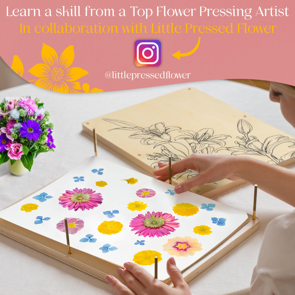 Berstuk extralarge flower press gift packaging ideal for gifting crafts lovers.