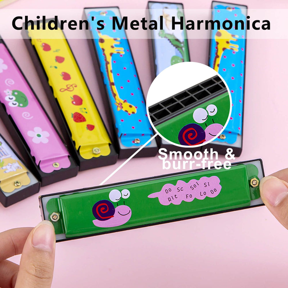 Bertork kid friendly harmonica design for easy safe exploration.