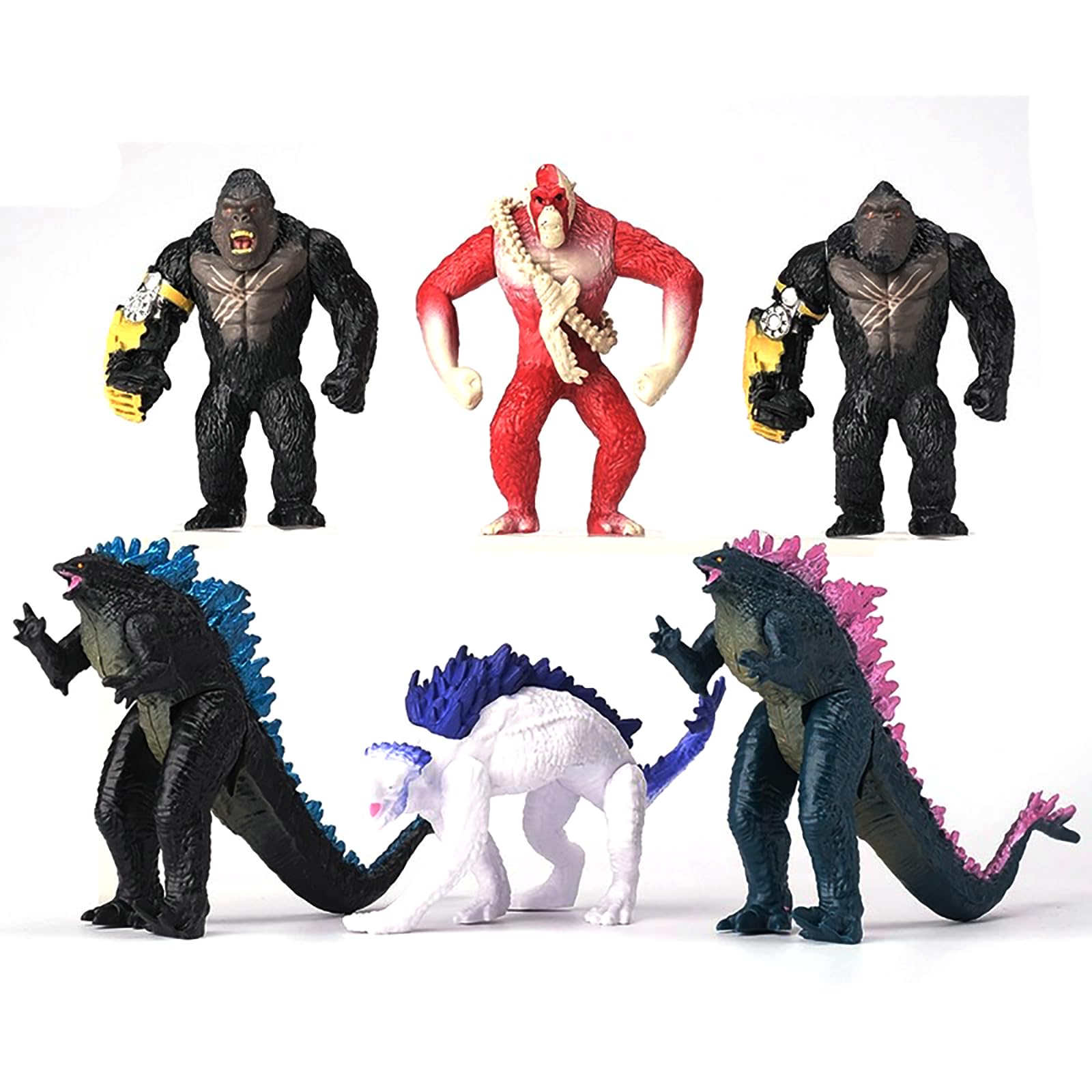 Beruwod epic monster battle figures 6pack show dynamic poses for display