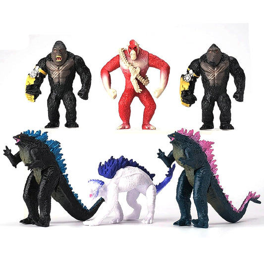 Beruwod epic monster battle figures 6pack show dynamic poses for display