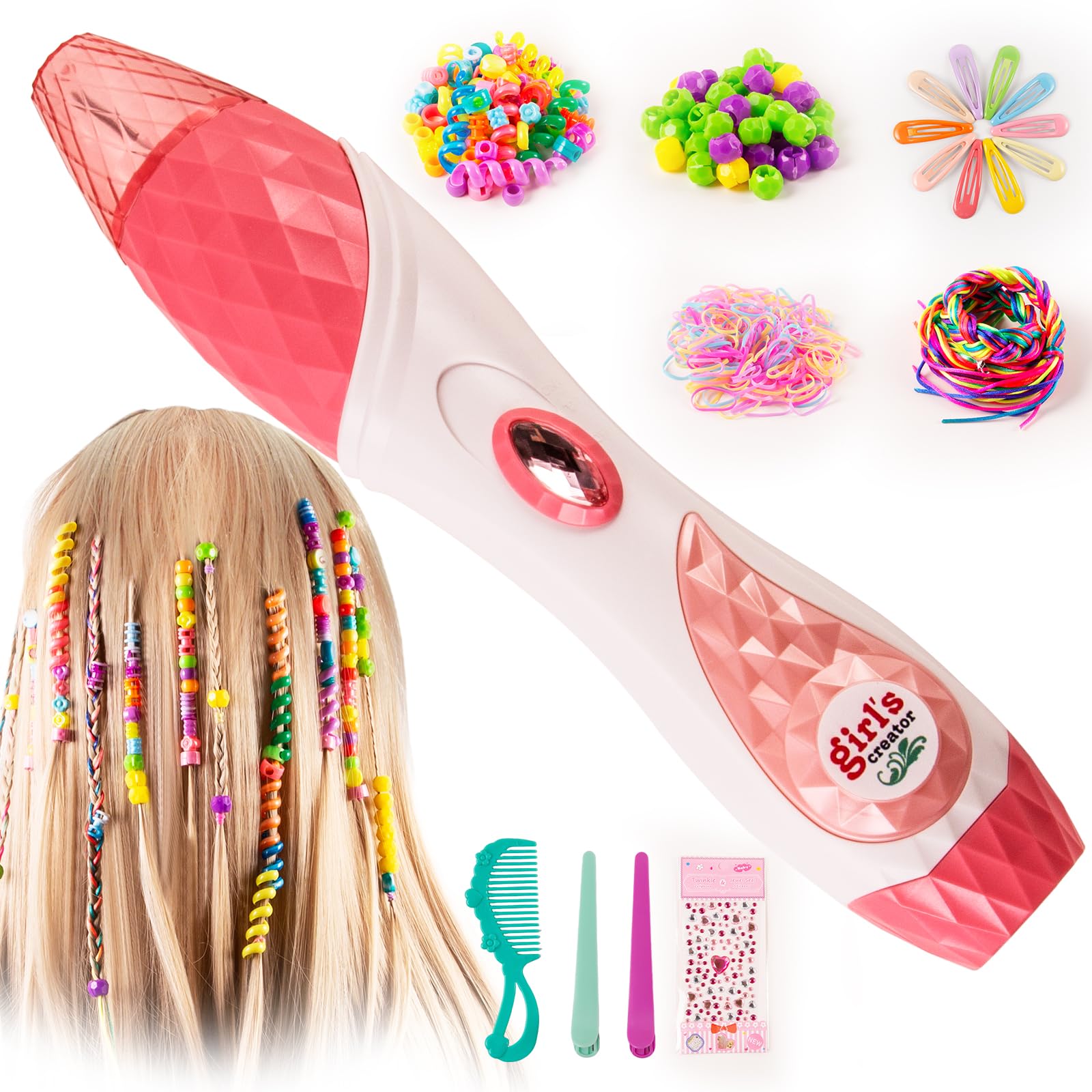 BESCOST DIY hair braiding machine with beads creates quick, neat braids for school mornings.