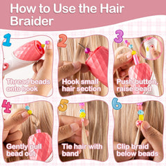 BESCOST kids automatic hair styling tool enables hands-free styling for quick routines.