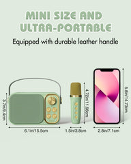 Portable BESCOST Bluetooth speaker in a compact design for travel.