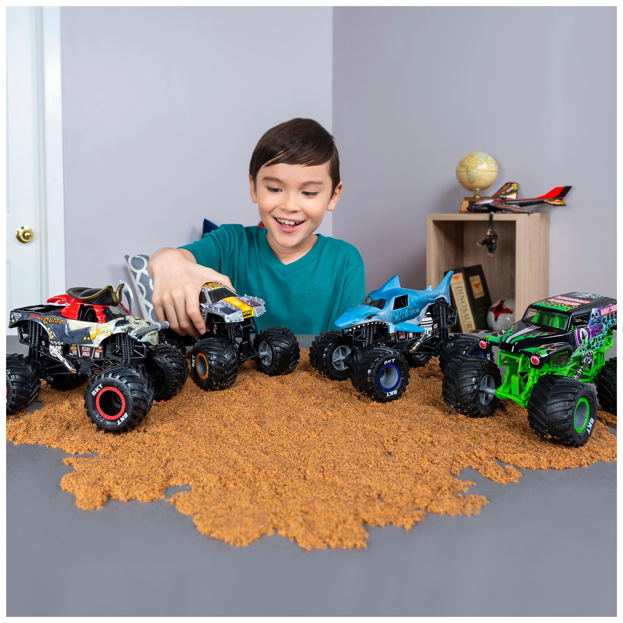 Beseloa Monster Jam collectible enhances shelf ready excitement