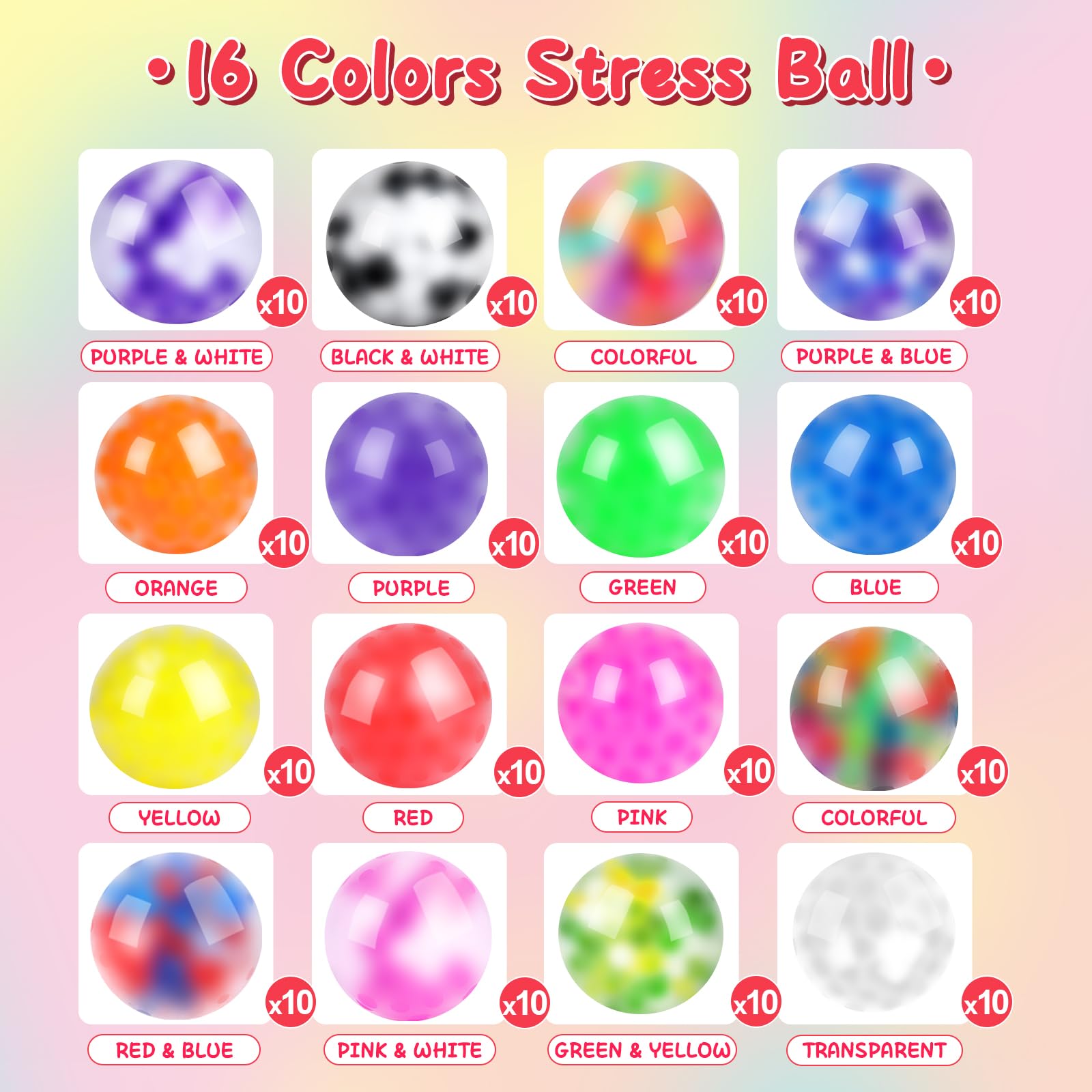 BESNEL gift-boxed stress balls ideal for birthdays and celebrations.
