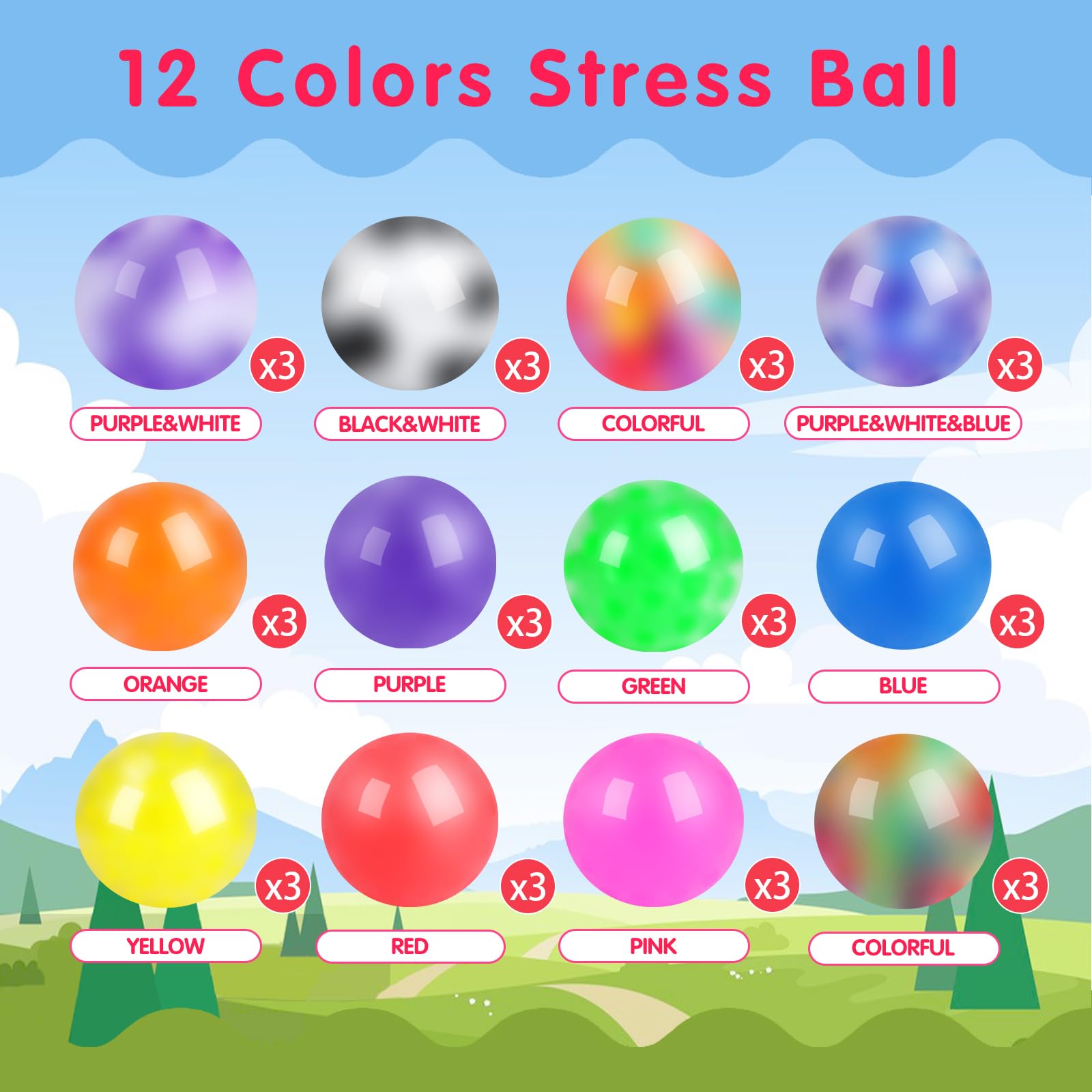 BESNEL portable stress ball for on-the-go calm