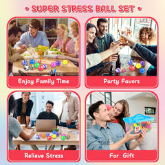 BESNEL stress balls in a prize basket ready for celebrations.