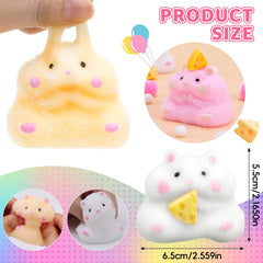 BESNEL Taba hamster squishy close up showing ultra soft texture for focus.