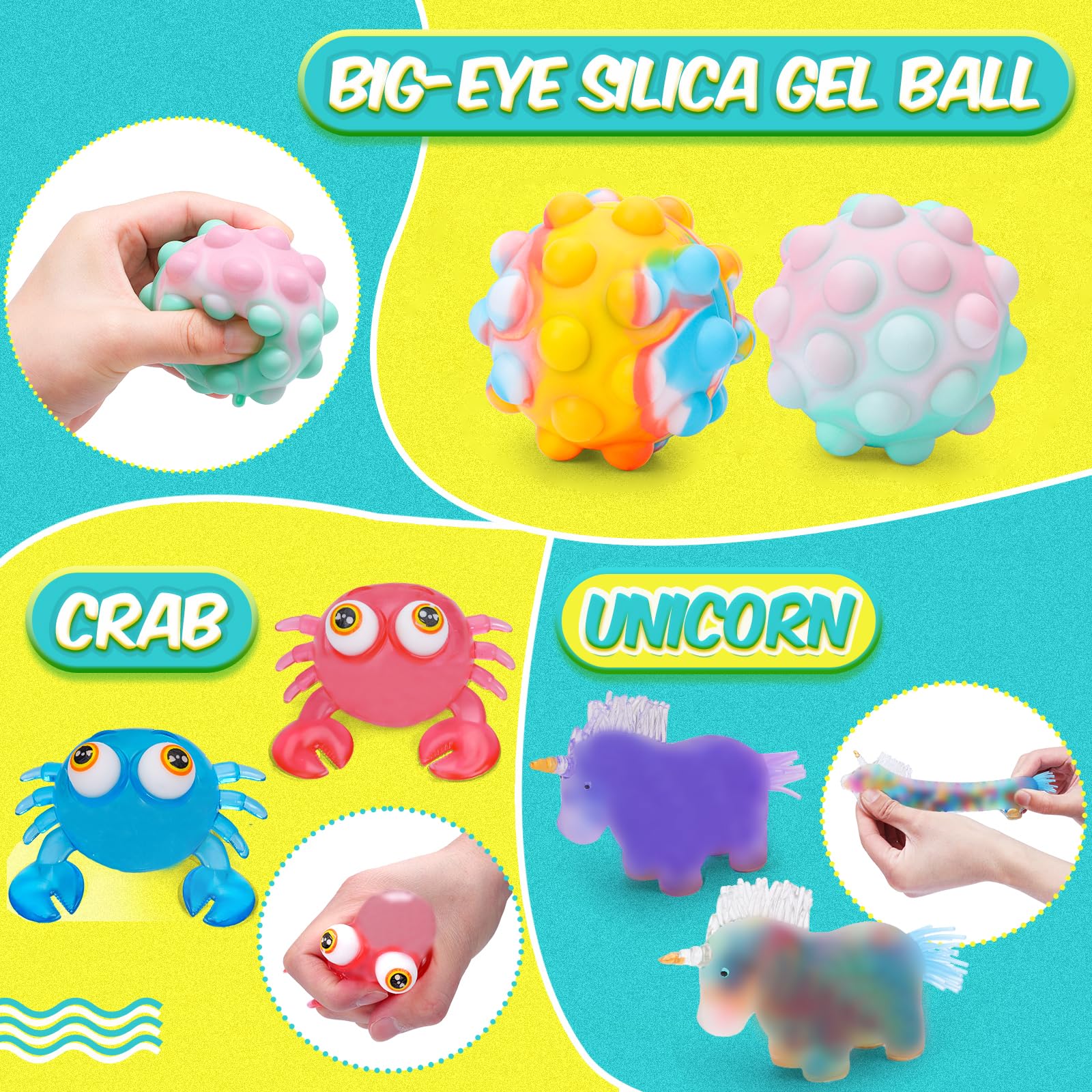BESNEL stress ball showing elastic squeeze and hand flexibility