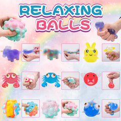 Besnel color-change stress balls delight with squeezing-induced color shifts.