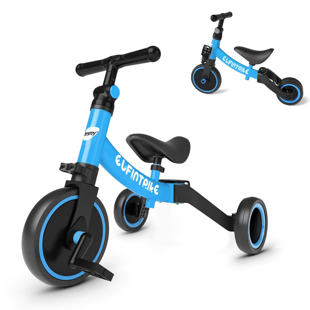Besrey 5-in-1 toddler bike frame provides sturdy support for growing riders.