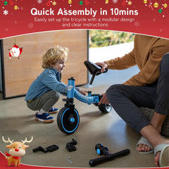 Besrey 5-in-1 removable pedals enable quick mode changes for parents.