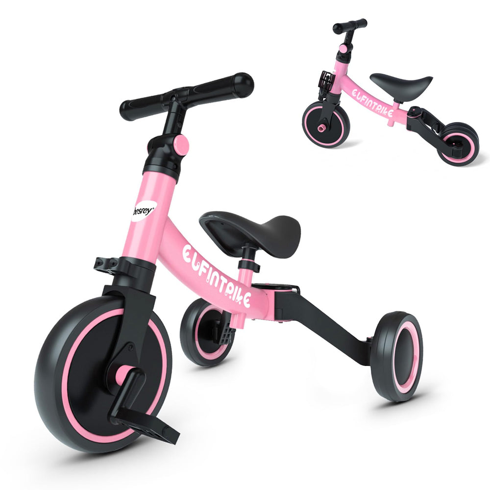 Besrey 5-in-1 toddler bike in full assembly ready for ages 1–4