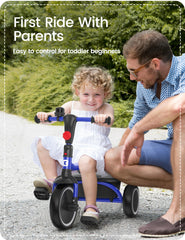 Besrey blue tricycle makes a charming gift for young riders.