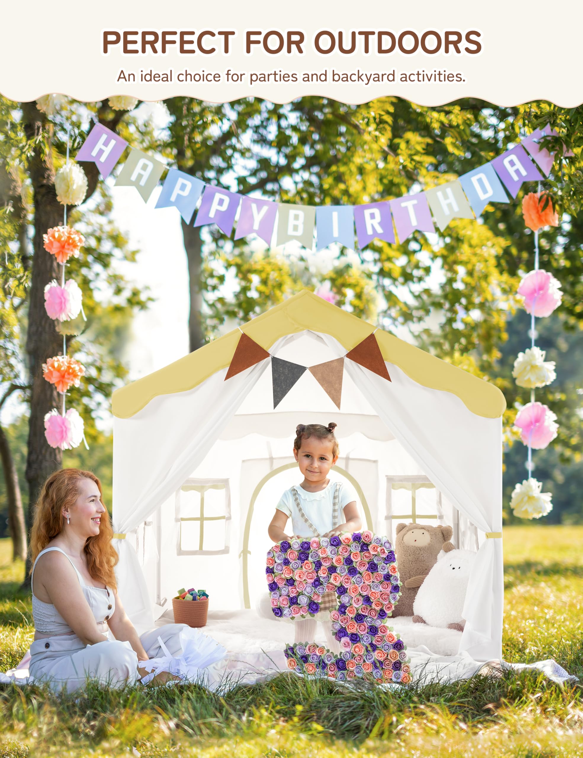 Besrey Christmas-ready play tent makes a thoughtful gift