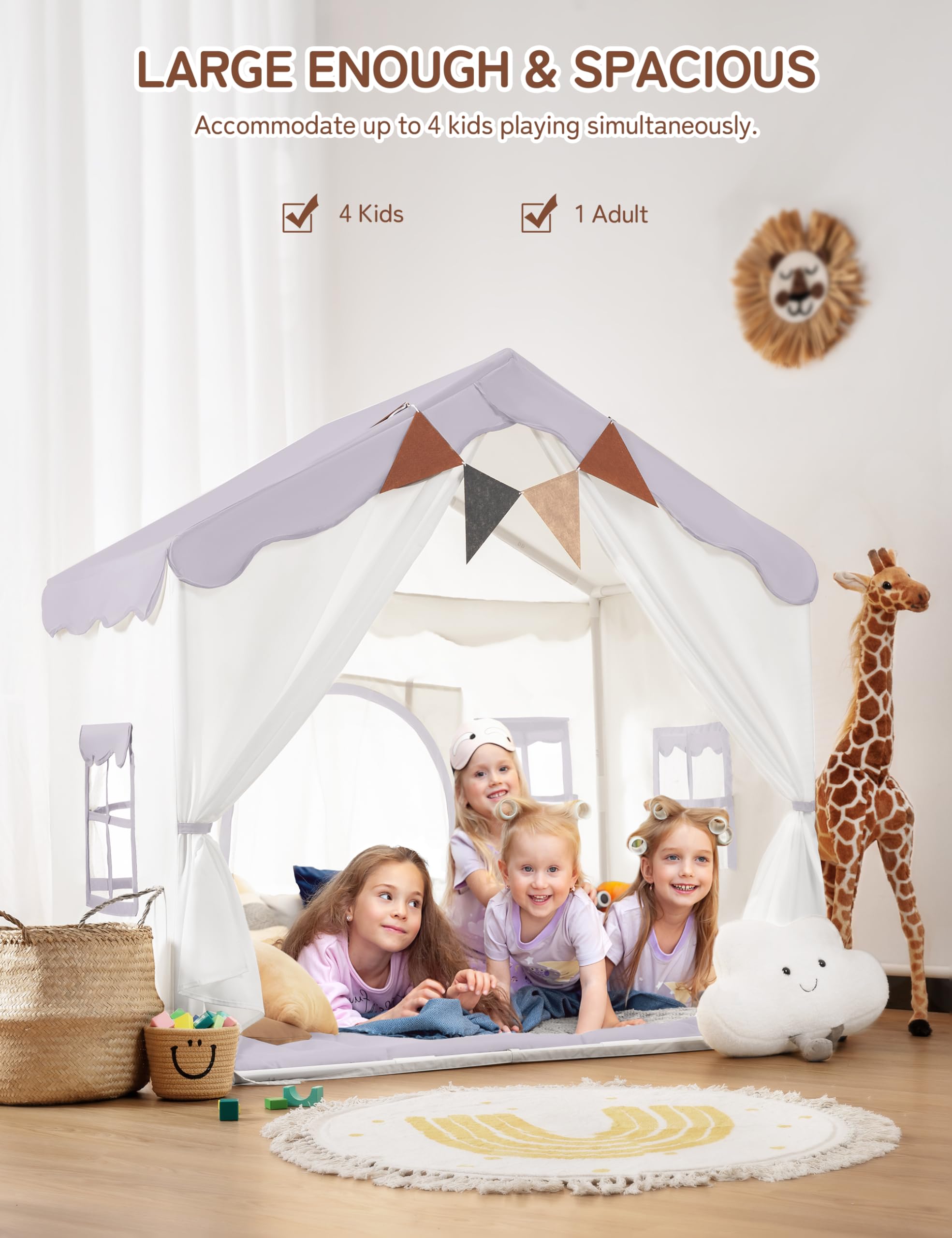 Besrey play tent designed for indoor and outdoor use in homes, parks, or classrooms