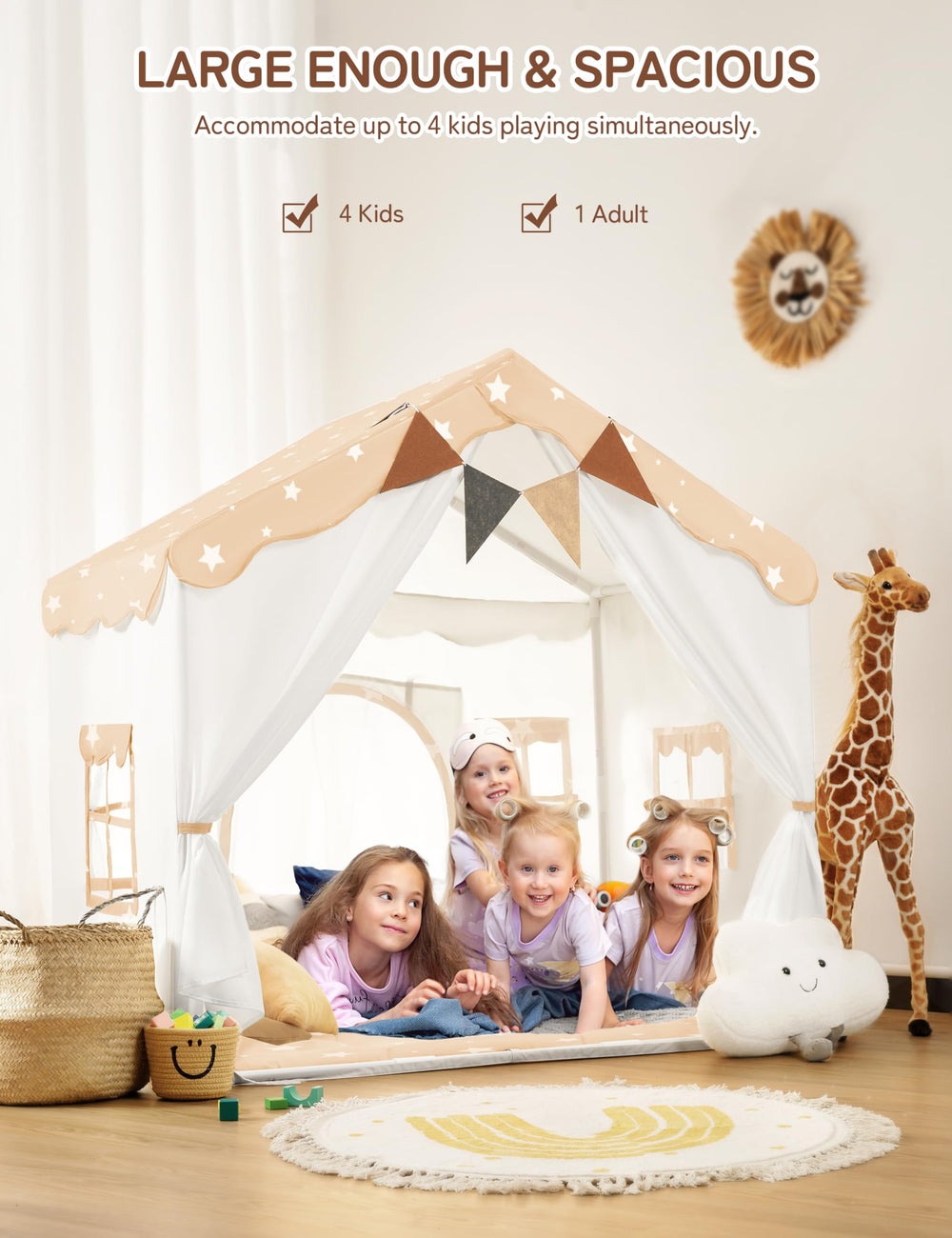 Besrey play tent for indoors and outdoors use.