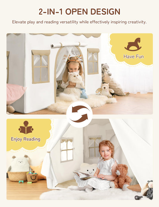 Besrey play tent offers a large inner space for multiple kids and adults