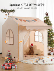 Besrey tent easy-roll curtains enable supervision while allowing airflow.