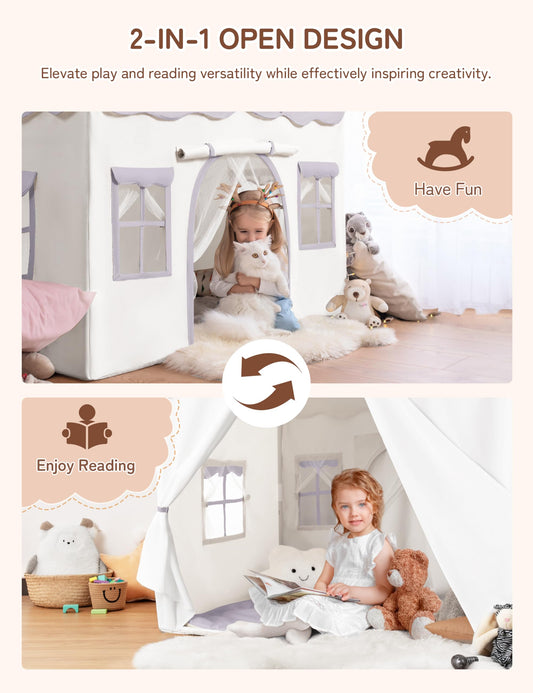Besrey play tent spacious interior supports group storytelling